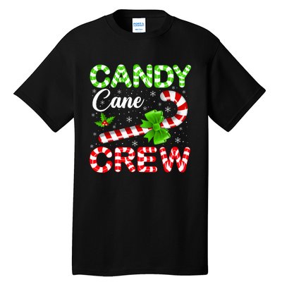 Candy Cane Crew Christmas Family Matching Tall T-Shirt