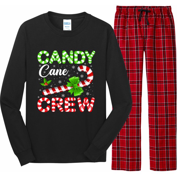 Candy Cane Crew Christmas Family Matching Long Sleeve Pajama Set