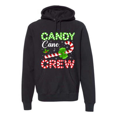 Candy Cane Crew Christmas Family Matching Premium Hoodie