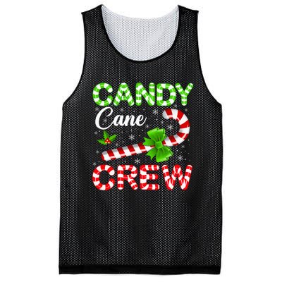 Candy Cane Crew Christmas Family Matching Mesh Reversible Basketball Jersey Tank