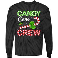 Candy Cane Crew Christmas Family Matching Tie-Dye Long Sleeve Shirt