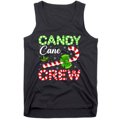 Candy Cane Crew Christmas Family Matching Tank Top