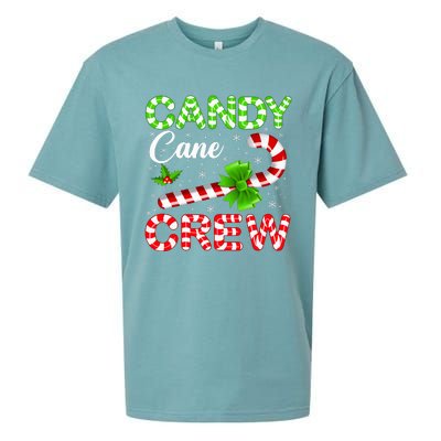 Candy Cane Crew Christmas Family Matching Sueded Cloud Jersey T-Shirt