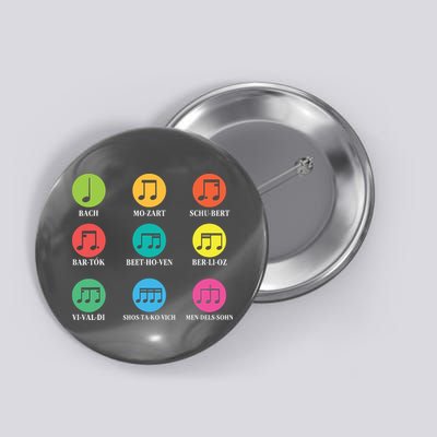 Classic Composers Classical Music Musical Notes Button