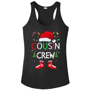 Cousin Crew Christmas Family Squad Naughty Matching Santa Ladies PosiCharge Competitor Racerback Tank