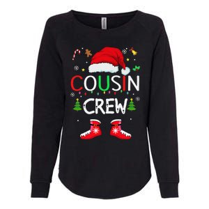 Cousin Crew Christmas Family Squad Naughty Matching Santa Womens California Wash Sweatshirt