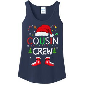 Cousin Crew Christmas Family Squad Naughty Matching Santa Ladies Essential Tank