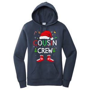 Cousin Crew Christmas Family Squad Naughty Matching Santa Women's Pullover Hoodie