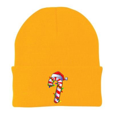 Christmas Candy Cane Santa Hat Knit Cap Winter Beanie