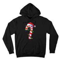 Christmas Candy Cane Santa Hat Hoodie