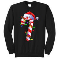 Christmas Candy Cane Santa Hat Sweatshirt