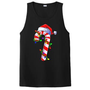 Christmas Candy Cane Santa Hat PosiCharge Competitor Tank