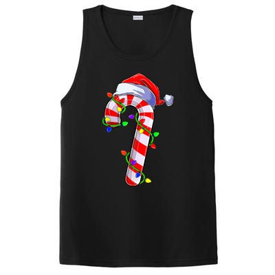 Christmas Candy Cane Santa Hat PosiCharge Competitor Tank