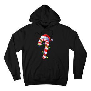 Christmas Candy Cane Santa Hat Tall Hoodie