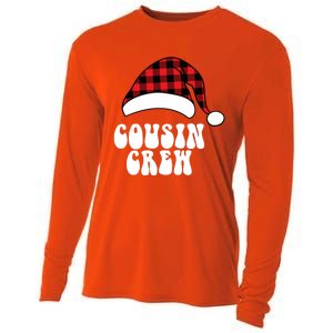 Christmas Cousin Crew Santa Red Plaid Funny Xmas Pajamas Cute Gift Cooling Performance Long Sleeve Crew