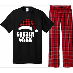 Christmas Cousin Crew Santa Red Plaid Funny Xmas Pajamas Cute Gift Pajama Set