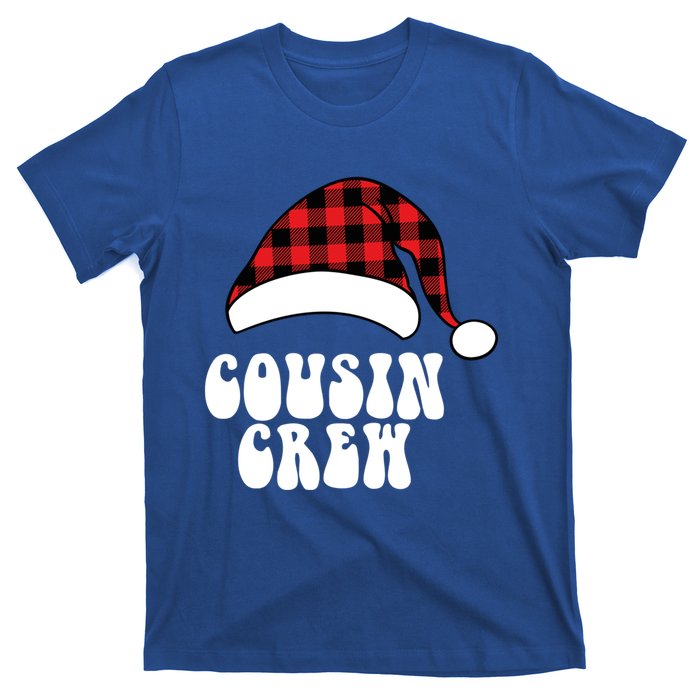 Christmas Cousin Crew Santa Red Plaid Funny Xmas Pajamas Cute Gift T-Shirt