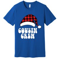 Christmas Cousin Crew Santa Red Plaid Funny Xmas Pajamas Cute Gift Premium T-Shirt