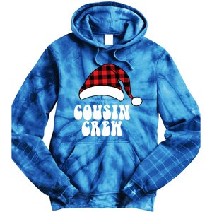 Christmas Cousin Crew Santa Red Plaid Funny Xmas Pajamas Cute Gift Tie Dye Hoodie