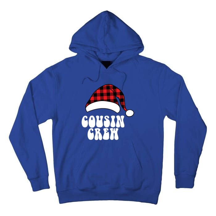 Christmas Cousin Crew Santa Red Plaid Funny Xmas Pajamas Cute Gift Tall Hoodie