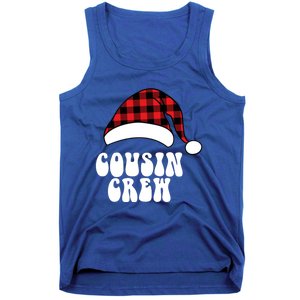 Christmas Cousin Crew Santa Red Plaid Funny Xmas Pajamas Cute Gift Tank Top