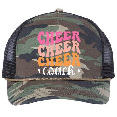 Cheer Coach Cheerleading Coach Cheerleader Coach Retro Rope Trucker Hat Cap