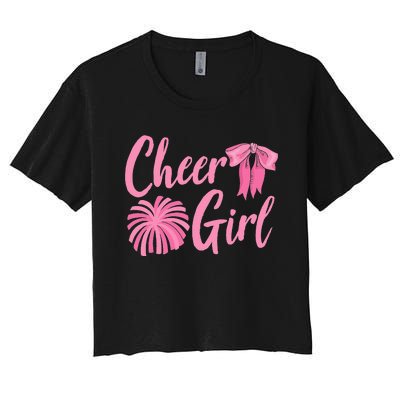 Cheer Cheerleader  Cheering Practice Cheerleading Women's Crop Top Tee