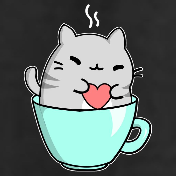 Cute Cat Coffee Lover Gift 11oz C Handle Ceramic Mug