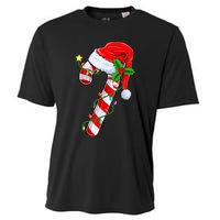 candy cane crew christmas lights family matching  Cooling Performance Crew T-Shirt