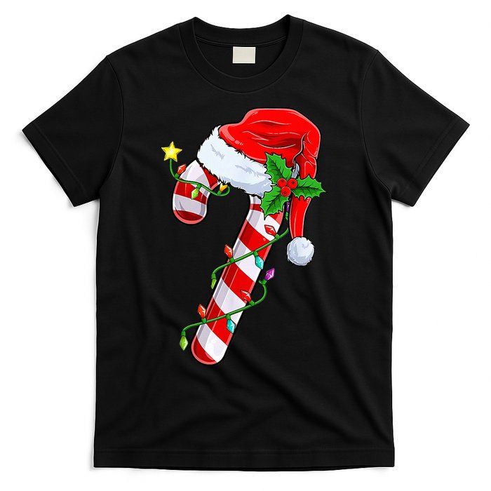 candy cane crew christmas lights family matching  T-Shirt