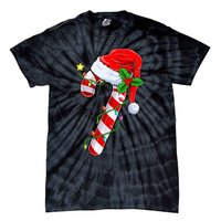 candy cane crew christmas lights family matching  Tie-Dye T-Shirt