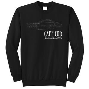 Cape Cod Canal Sagamore Bridge Illustration Art Souvenir Sweatshirt