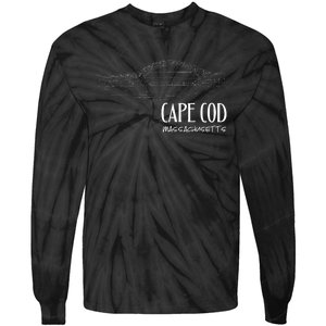 Cape Cod Canal Sagamore Bridge Illustration Art Souvenir Tie-Dye Long Sleeve Shirt