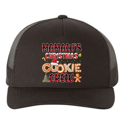 Christmas Cookie Crew Red Plaid Matching Family Yupoong Adult 5-Panel Trucker Hat