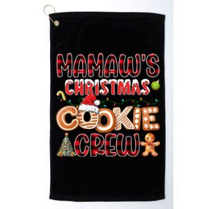 Christmas Cookie Crew Red Plaid Matching Family Platinum Collection Golf Towel