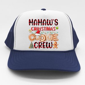 Christmas Cookie Crew Red Plaid Matching Family Trucker Hat