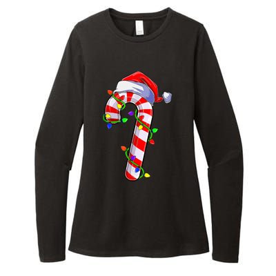 Candy Cane Crew Santa Christmas Party Boys Girls Xmas Womens CVC Long Sleeve Shirt