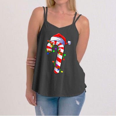 Candy Cane Crew Santa Christmas Party Boys Girls Xmas Women's Strappy Tank