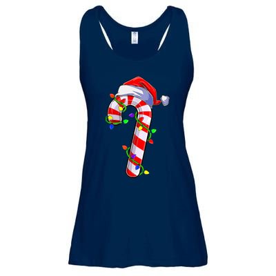 Candy Cane Crew Santa Christmas Party Boys Girls Xmas Ladies Essential Flowy Tank