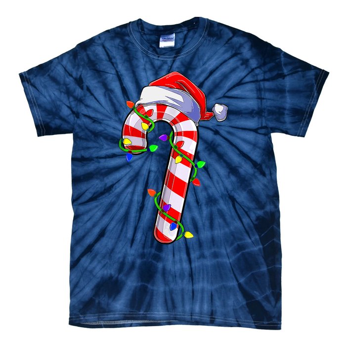 Candy Cane Crew Santa Christmas Party Boys Girls Xmas Tie-Dye T-Shirt