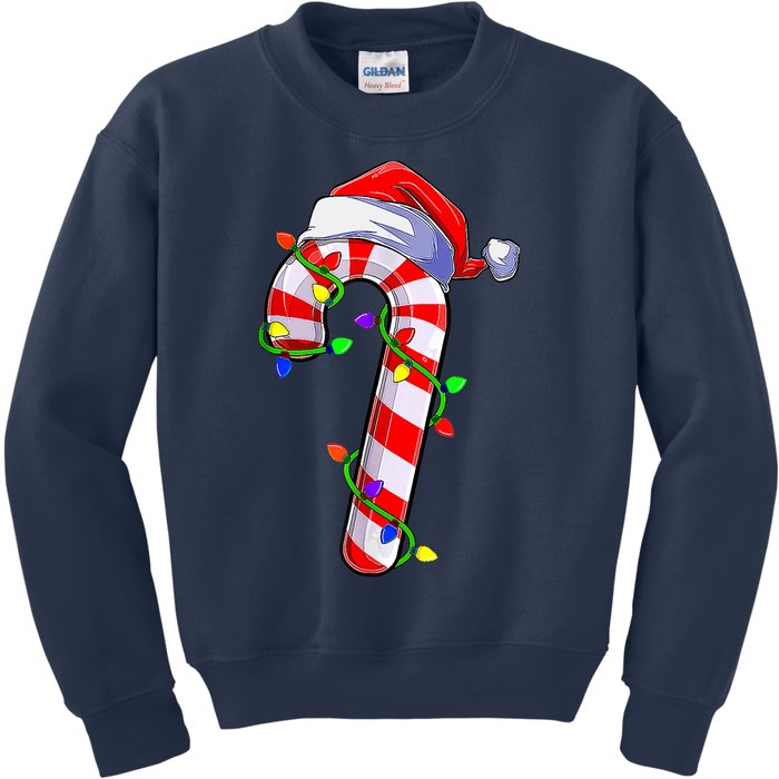 Candy Cane Crew Santa Christmas Party Boys Girls Xmas Kids Sweatshirt