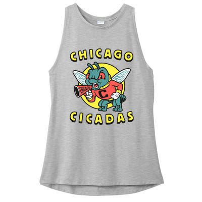 Chicago Cicadas Ladies PosiCharge Tri-Blend Wicking Tank