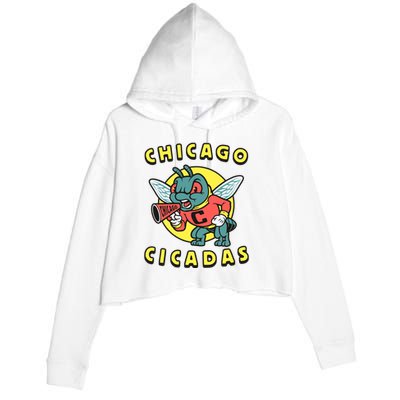 Chicago Cicadas Crop Fleece Hoodie