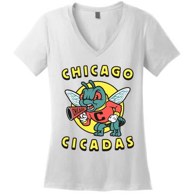 Chicago Cicadas Women's V-Neck T-Shirt