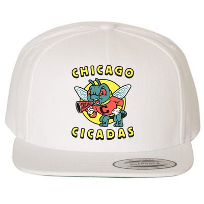 Chicago Cicadas Wool Snapback Cap