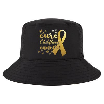 Cure Childhood Cancer Butterflies Ribbon Cool Comfort Performance Bucket Hat