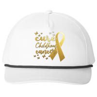 Cure Childhood Cancer Butterflies Ribbon Snapback Five-Panel Rope Hat