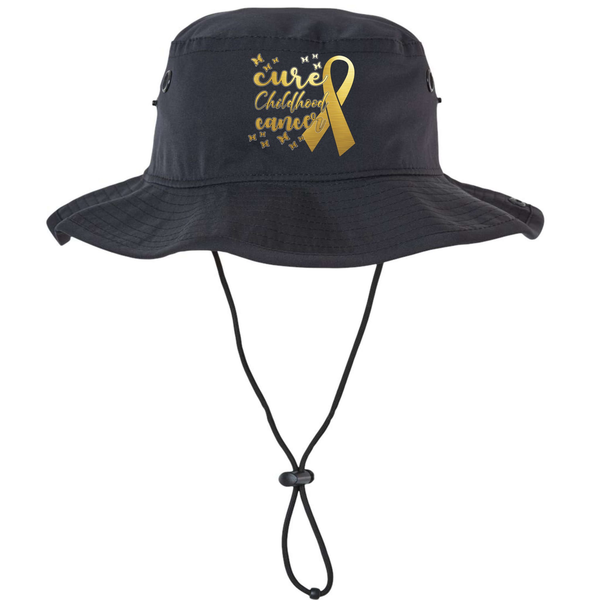 Cure Childhood Cancer Butterflies Ribbon Bucket Hat