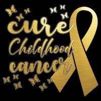 Cure Childhood Cancer Butterflies Ribbon Flatbill Hat