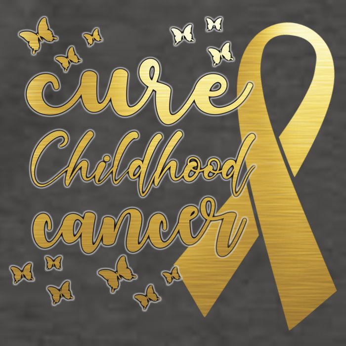 Cure Childhood Cancer Butterflies Ribbon Vector Backpack